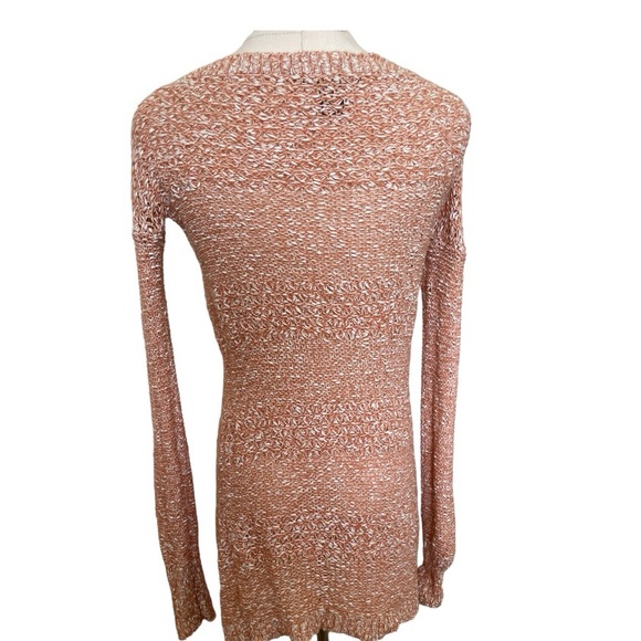 Scoop NYC Loose-Knit Cashmere/Silk Peach/Blush Sweater or Dress.Size Small. GUC. - Picture 4 of 14